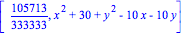 [105713/333333, x^2+30+y^2-10*x-10*y]